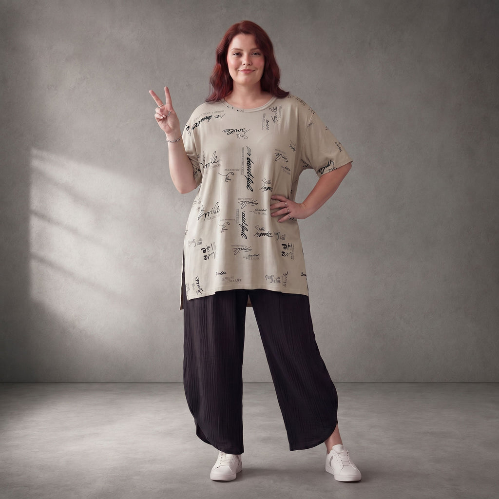 Funky Diva · Shirt · PrintDiva · 26009 · PrintBeige
