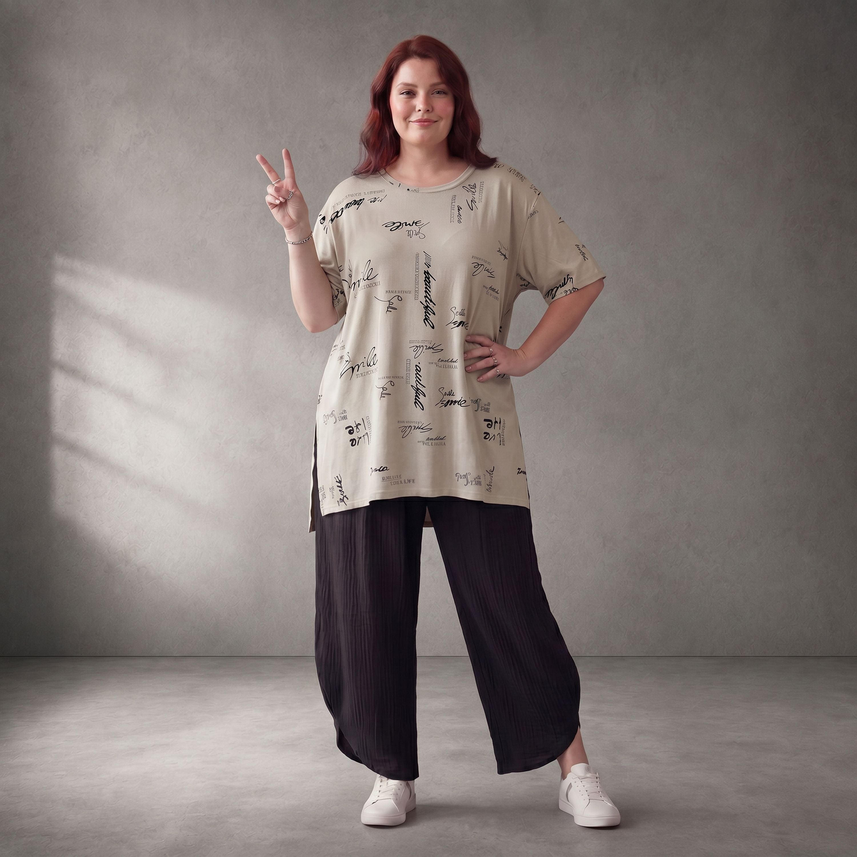 Funky Diva · Shirt · PrintDiva · 26009 · PrintBeige