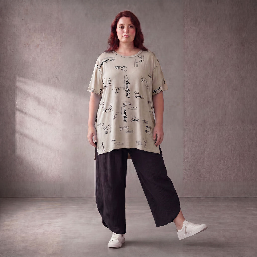 Funky Diva · Shirt · PrintDiva · 26009 · PrintBeige