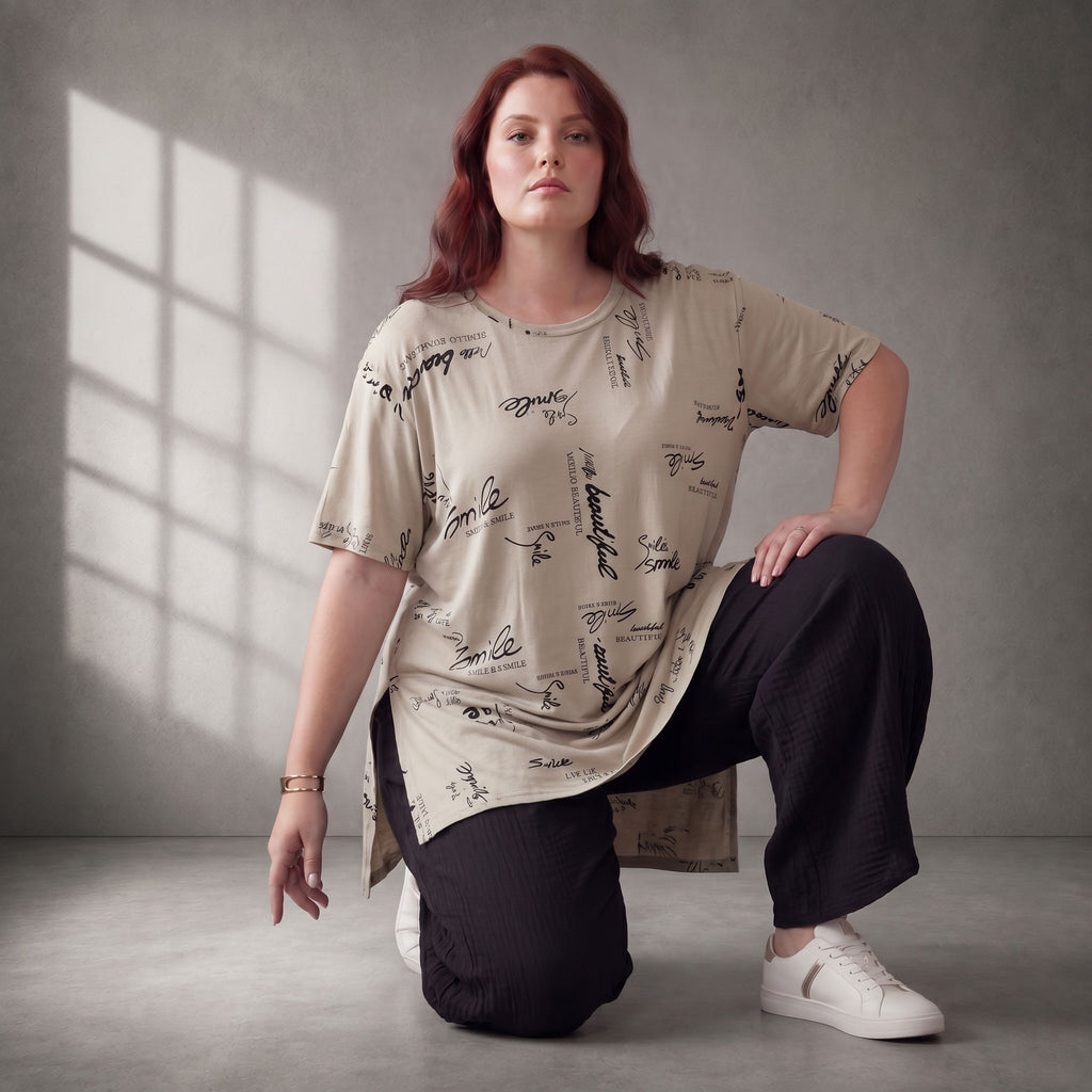 Funky Diva · Shirt · PrintDiva · 26009 · PrintBeige