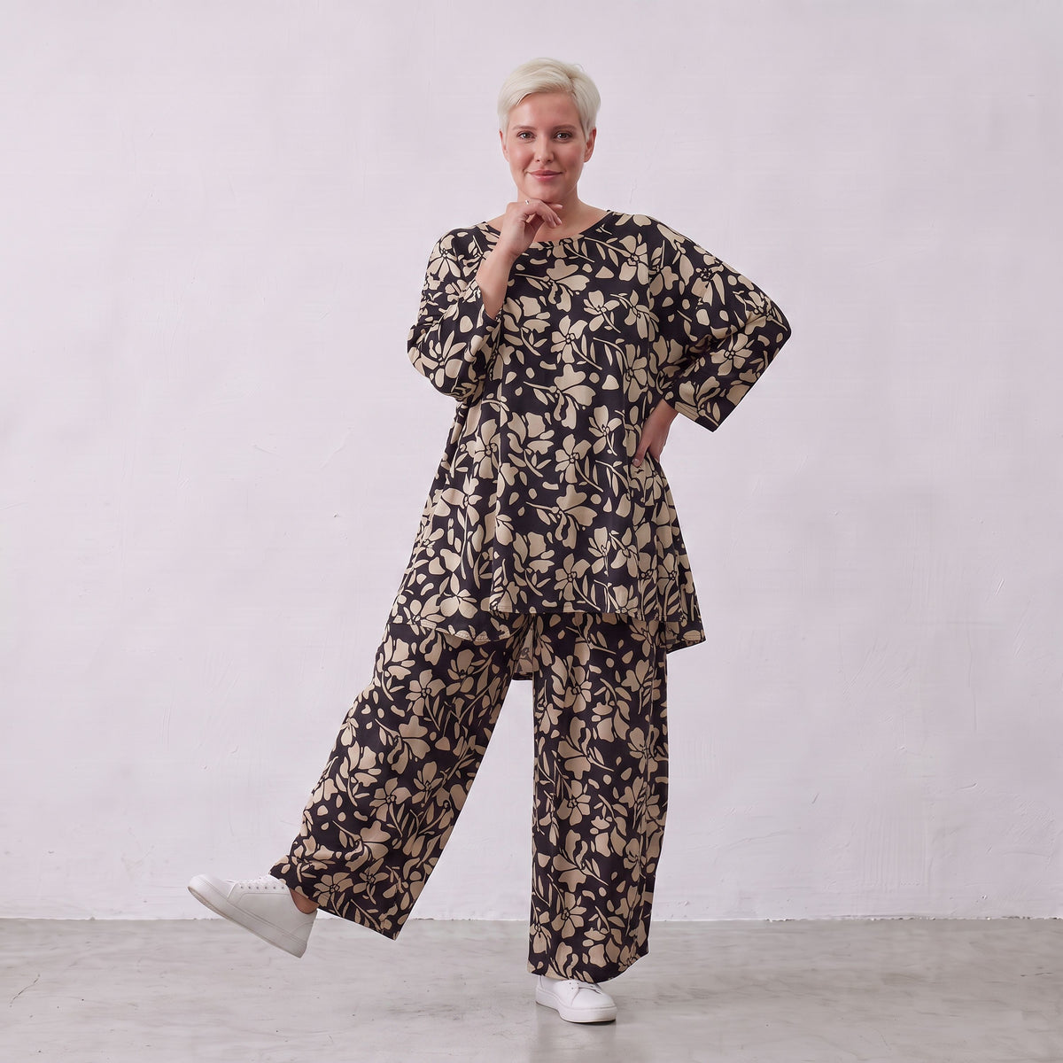 AKH Fashion · Shirt · Flowing · 593 · NovaBlack
