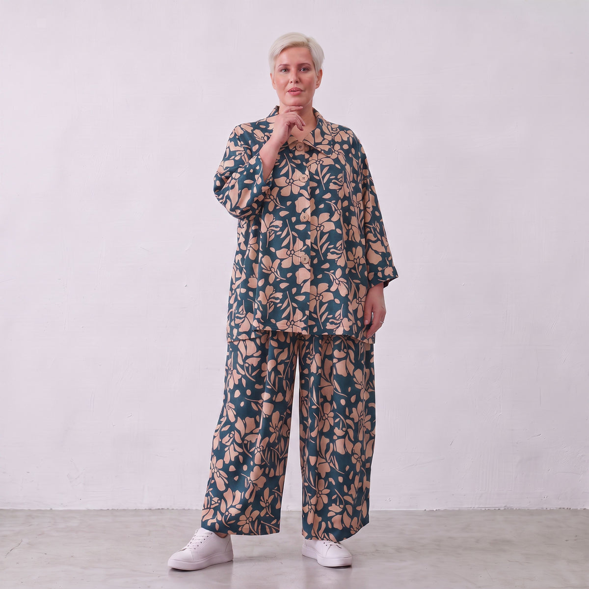 AKH Fashion · Bluse · Flowing · 7092 · LunaPetrol