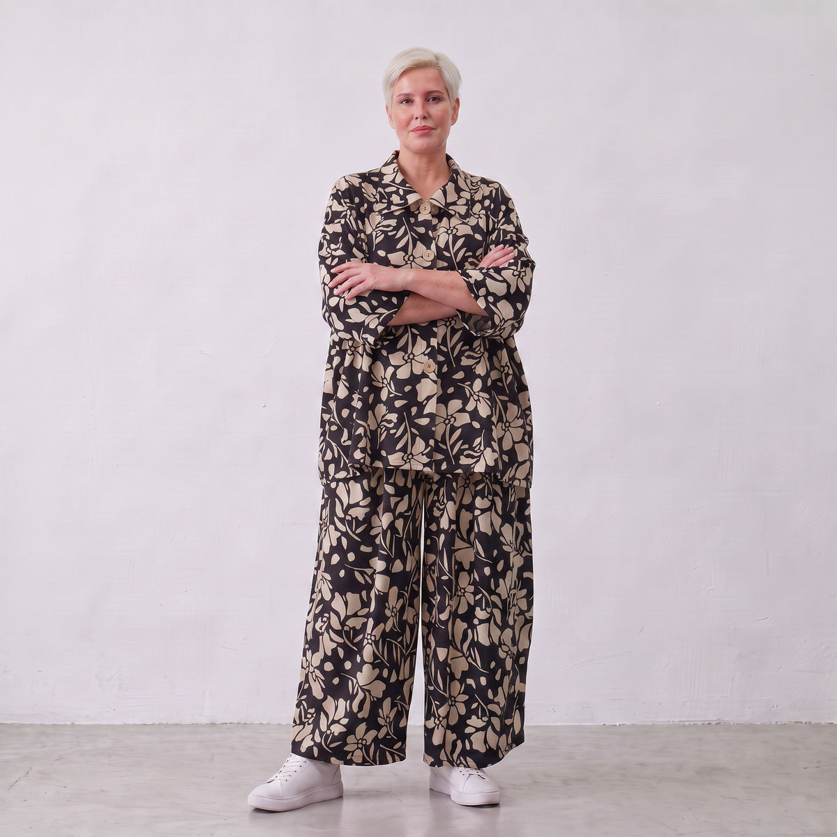 AKH Fashion · Bluse · Flowing · 7092 · NovaBlack