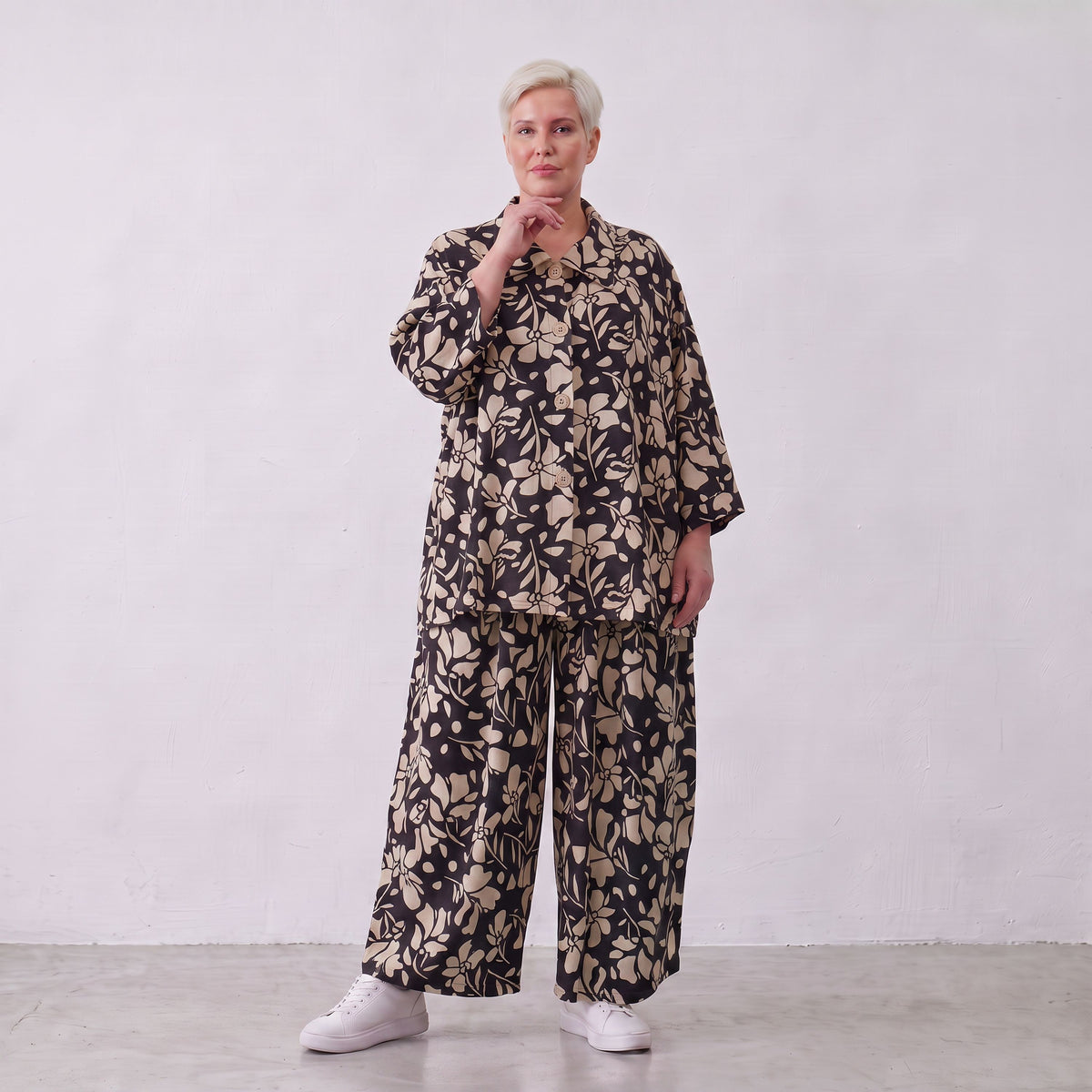 AKH Fashion · Bluse · Flowing · 7092 · NovaBlack
