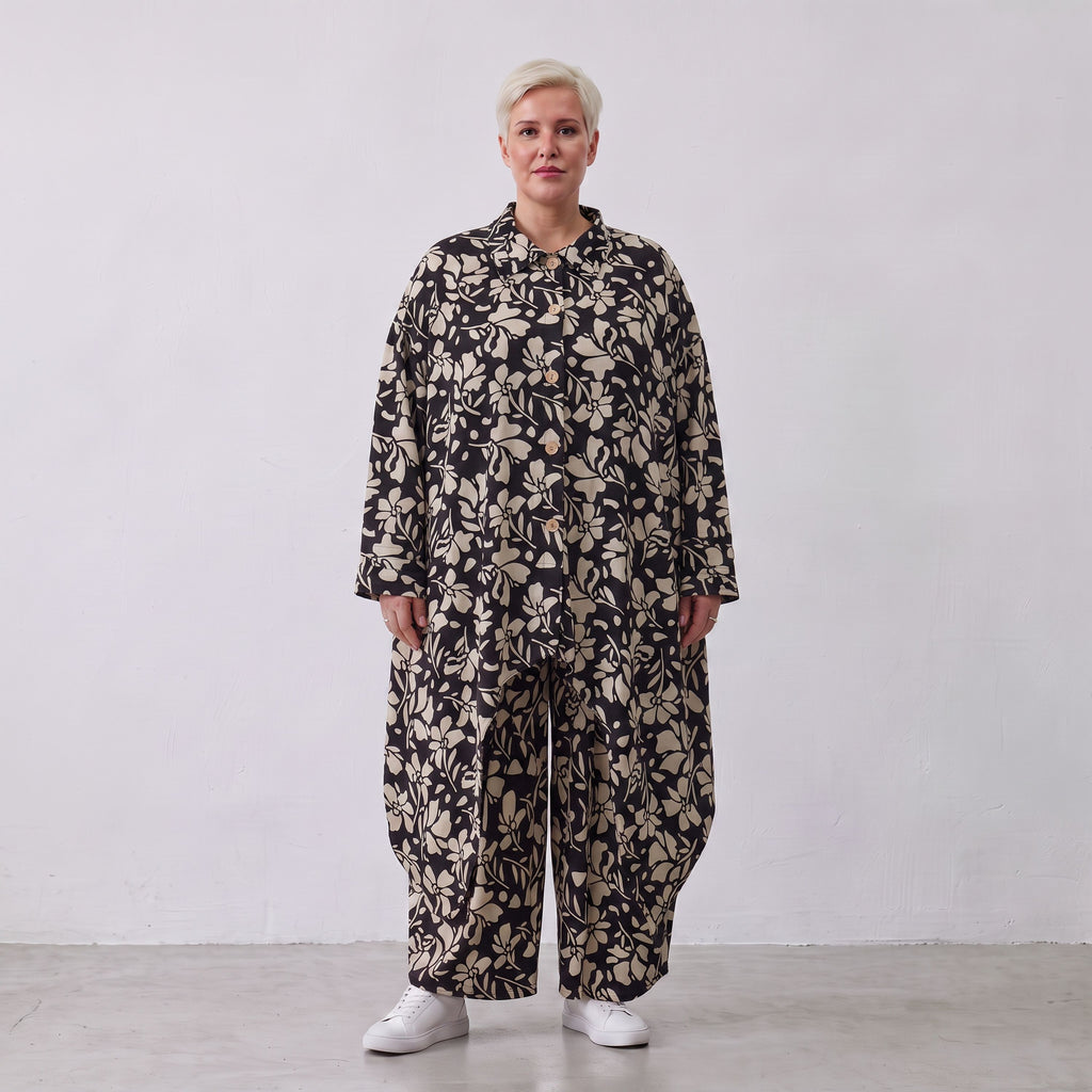 AKH Fashion · Bluse · Flowing · 7135 · NovaBlack
