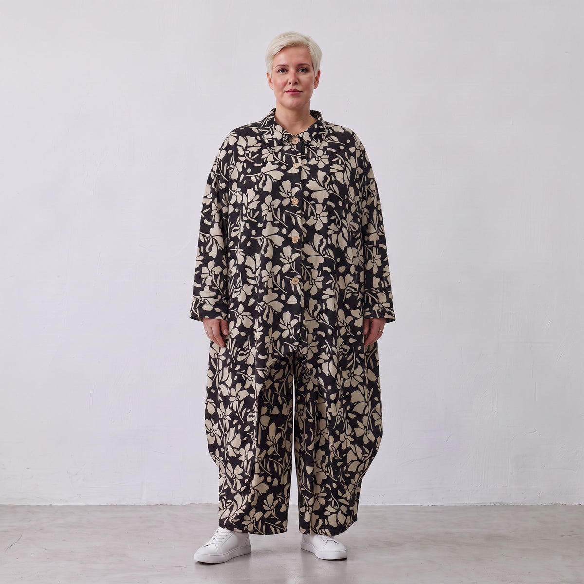AKH Fashion · Bluse · Flowing · 7135 · NovaBlack