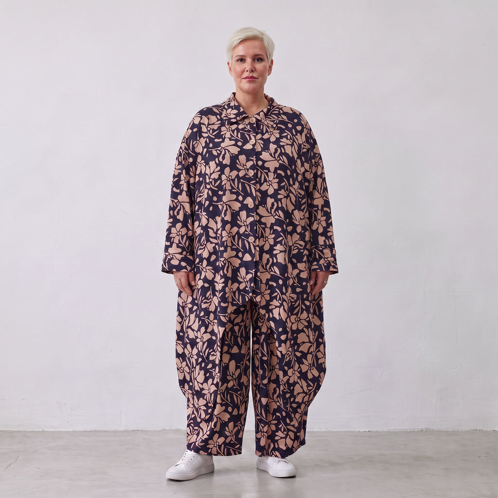 AKH Fashion · Bluse · Flowing · 7135 · YunaNavy