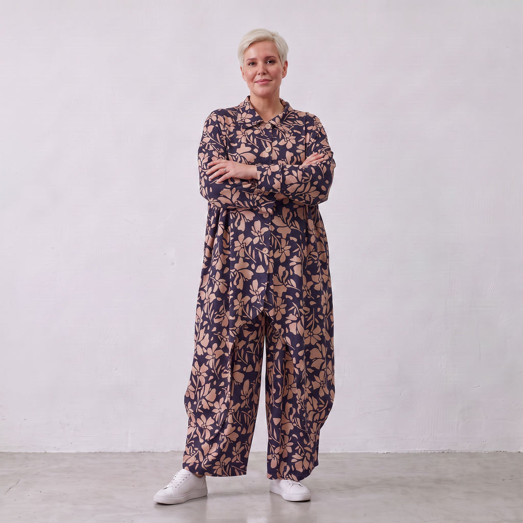 AKH Fashion · Bluse · Flowing · 7135 · YunaNavy