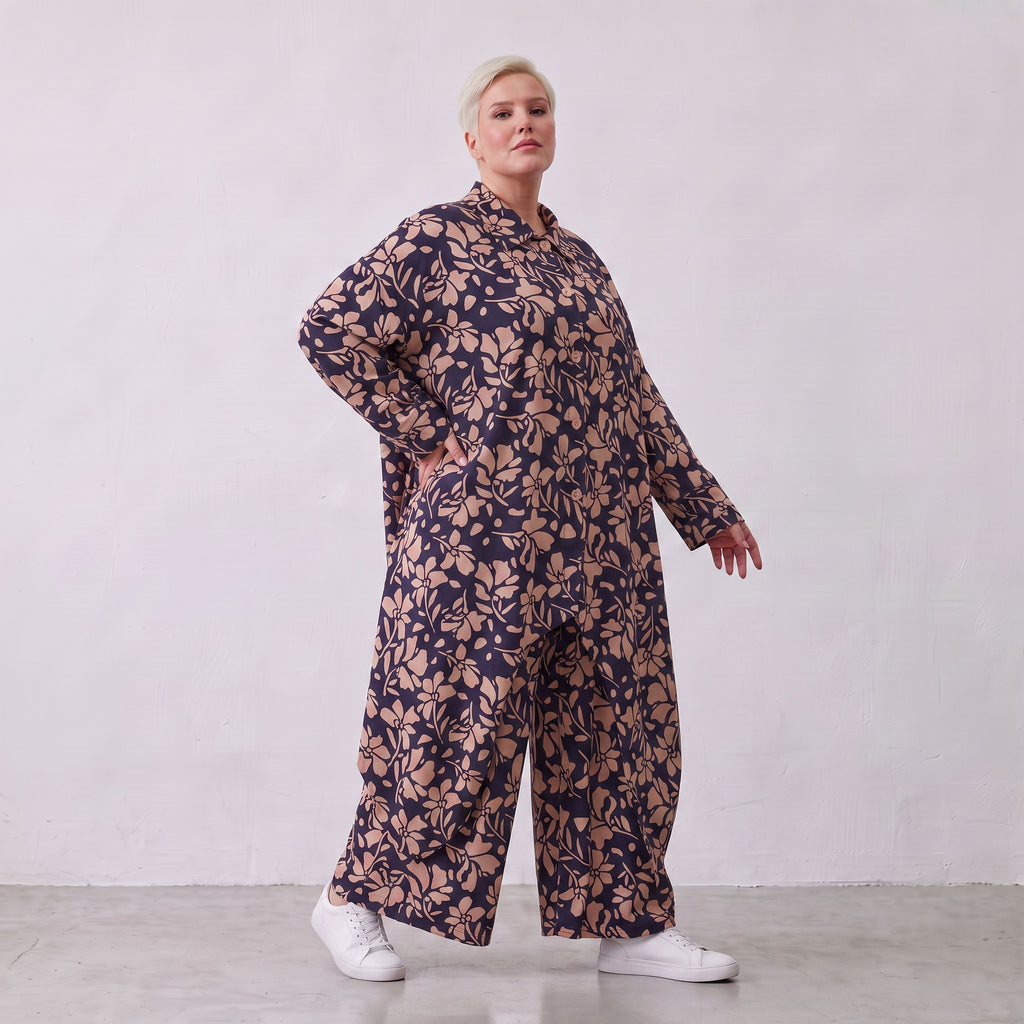 AKH Fashion · Bluse · Flowing · 7135 · YunaNavy