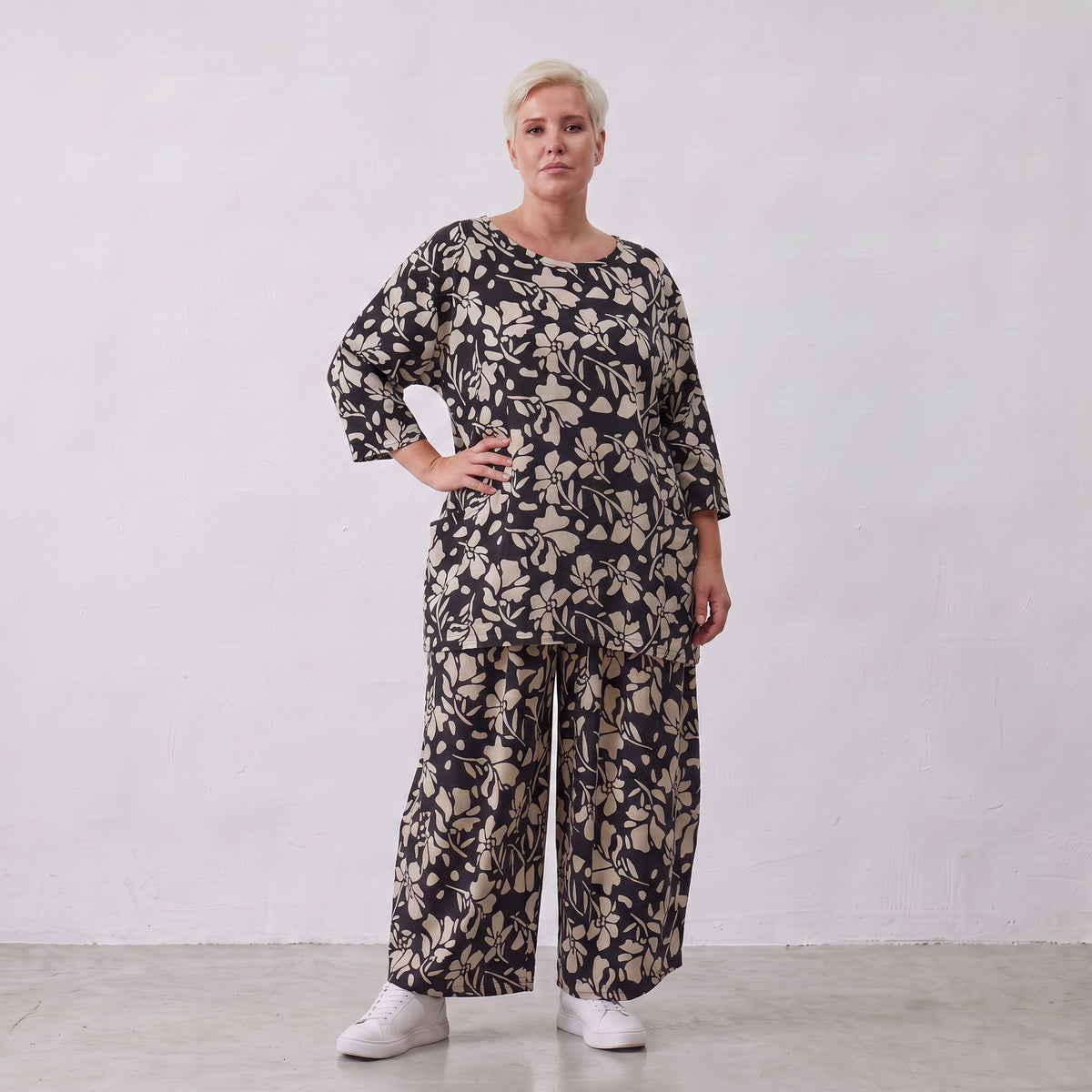 AKH Fashion · Shirt · Flowing · 7264 · NovaBlack
