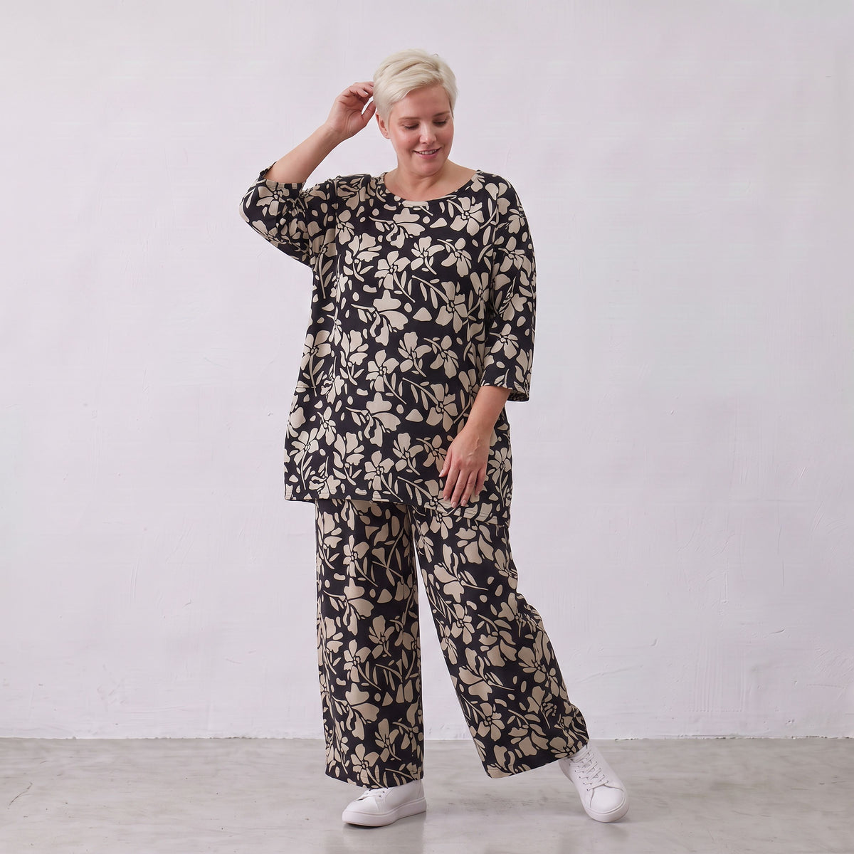 AKH Fashion · Shirt · Flowing · 7264 · NovaBlack