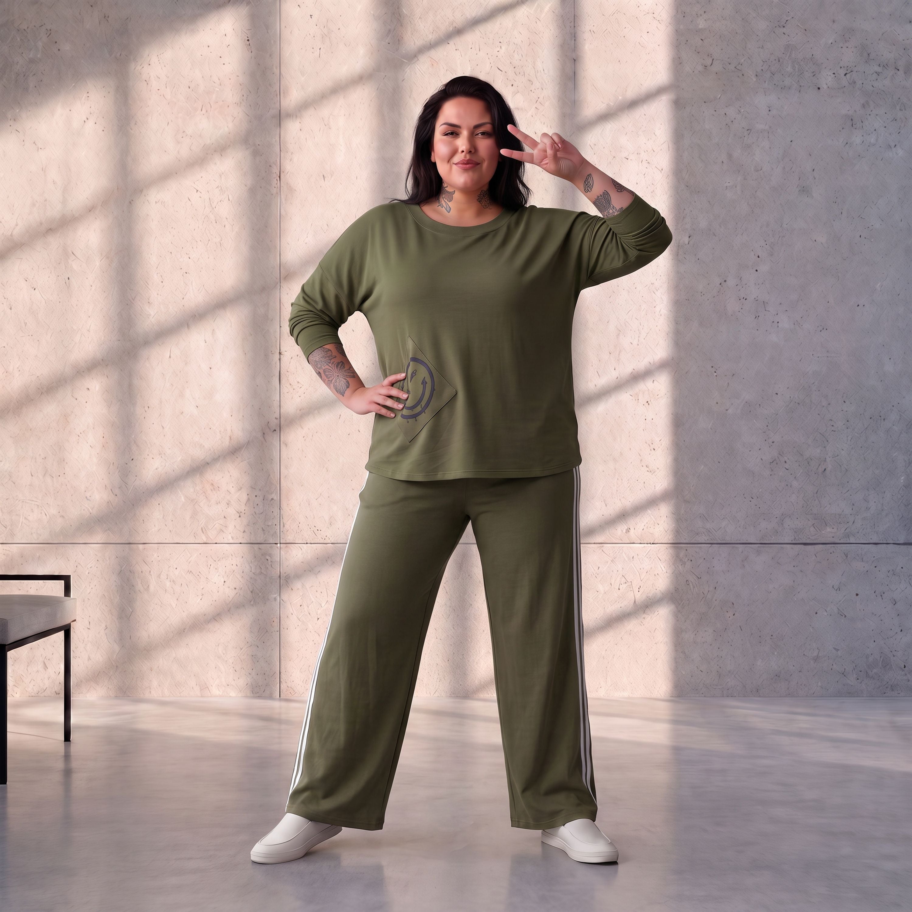 Funky Diva · Shirt · FreakyDiva · KD437 · DustyOlive