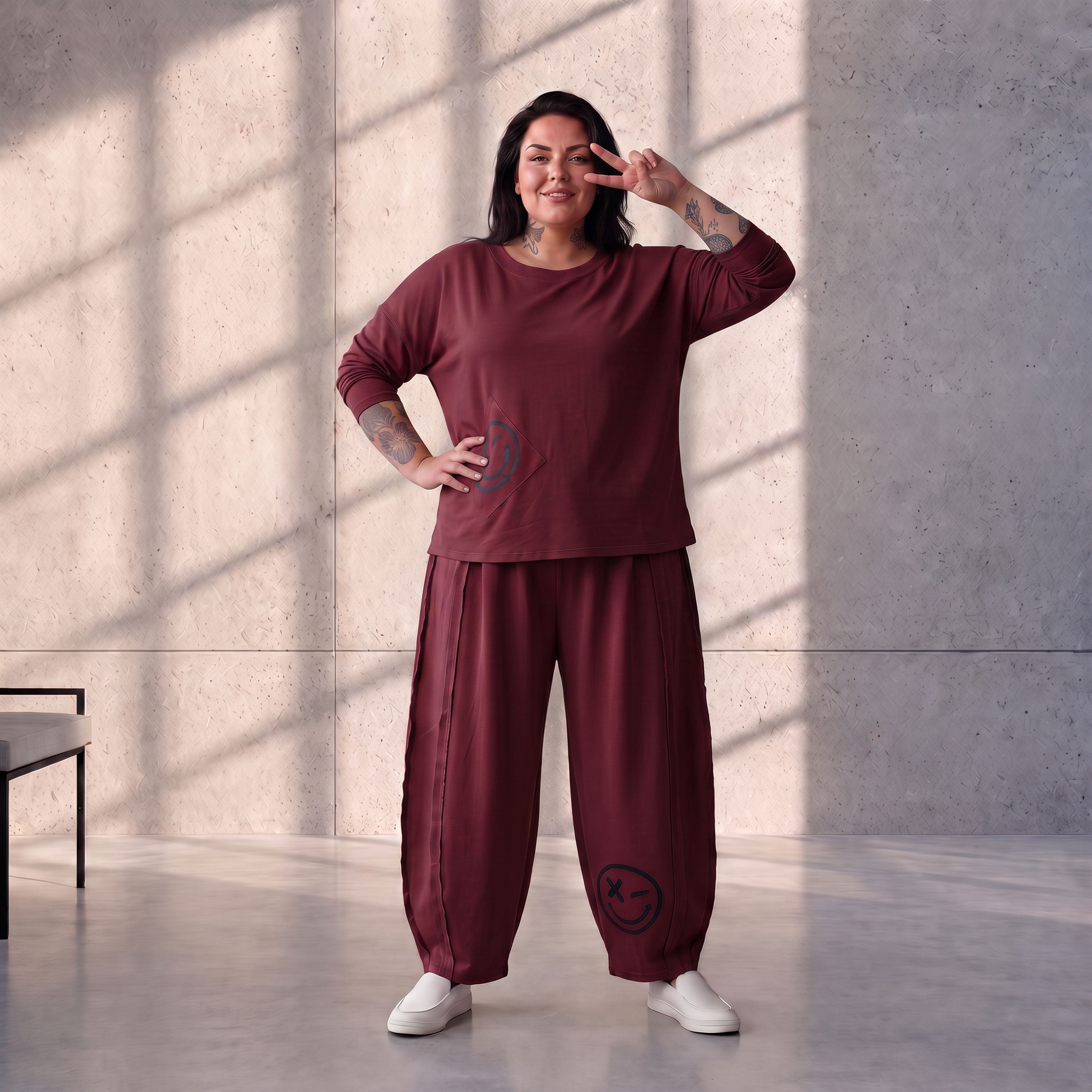 Funky Diva · Hose · FreakyDiva · KD534 · RedMaroon