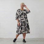 AKH Fashion Kleid 6698 Gissa, Schwarz/Weiß