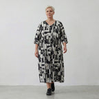 AKH Fashion Kleid 6948 Gissa, Schwarz/Weiß