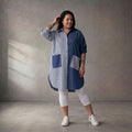 Funky Diva · Bluse · 10705 · Streifen · Blau/Weiss