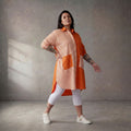 Funky Diva · Bluse · 10705 · Streifen · Orange/Weiß
