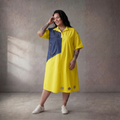 Funky Diva · Tunika · 10020 · Colorblock · Gelb/Blau