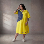 Funky Diva · Tunika · 10020 · Colorblock · Gelb/Blau