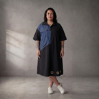 Funky Diva · Tunika · 10020 · Colorblock · Blau/Schwarz