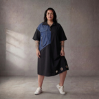 Funky Diva · Tunika · 10020 · Colorblock · Blau/Schwarz