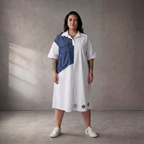 Funky Diva · Tunika · 10020 · Colorblock · Blau/Weiss