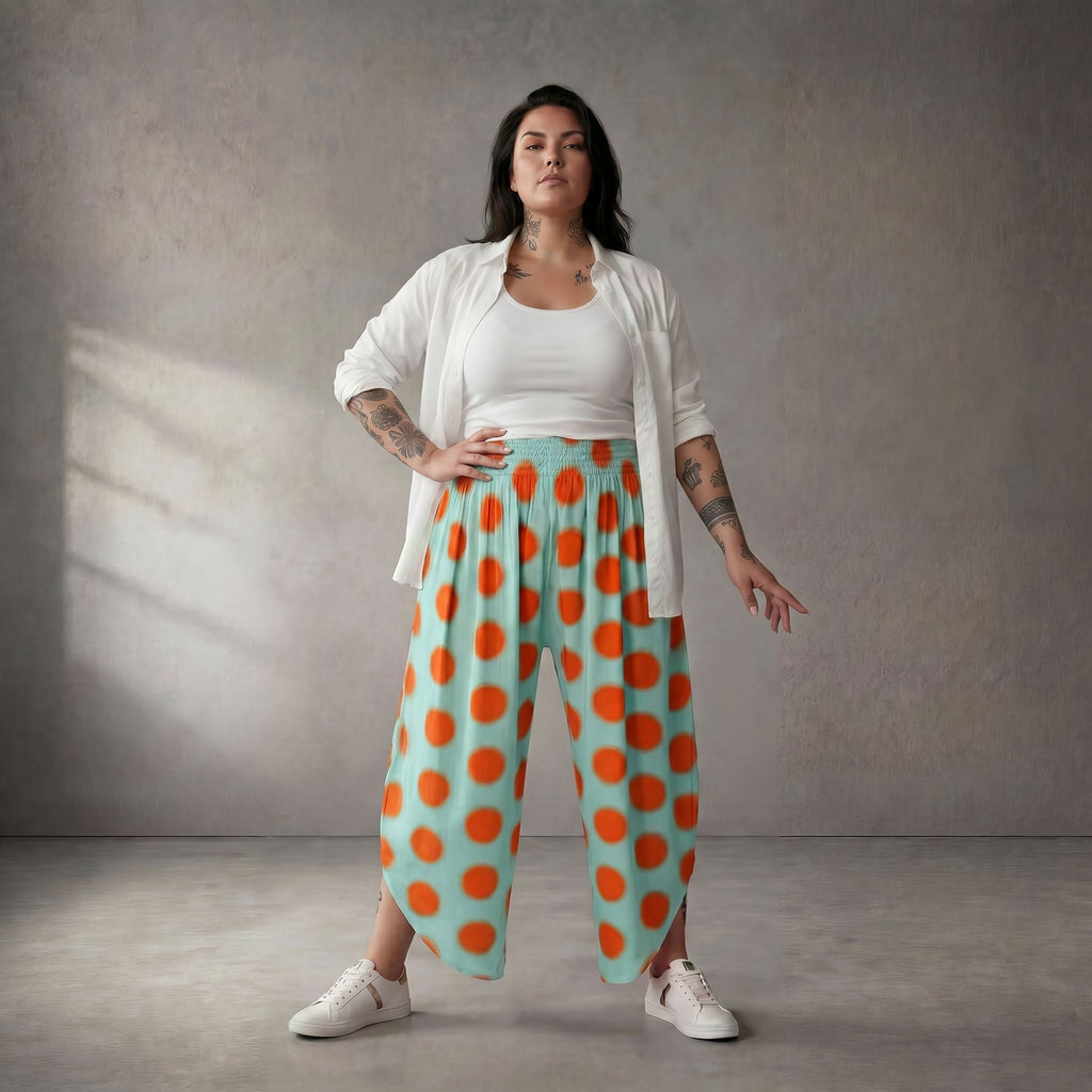 Funky Diva Hose 26002, Mint-Orange
