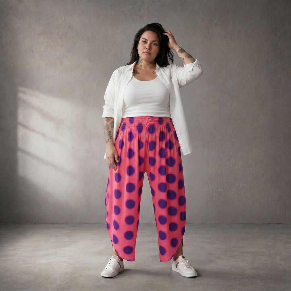 Funky Diva Hose 26002, Fuchsia-Violett
