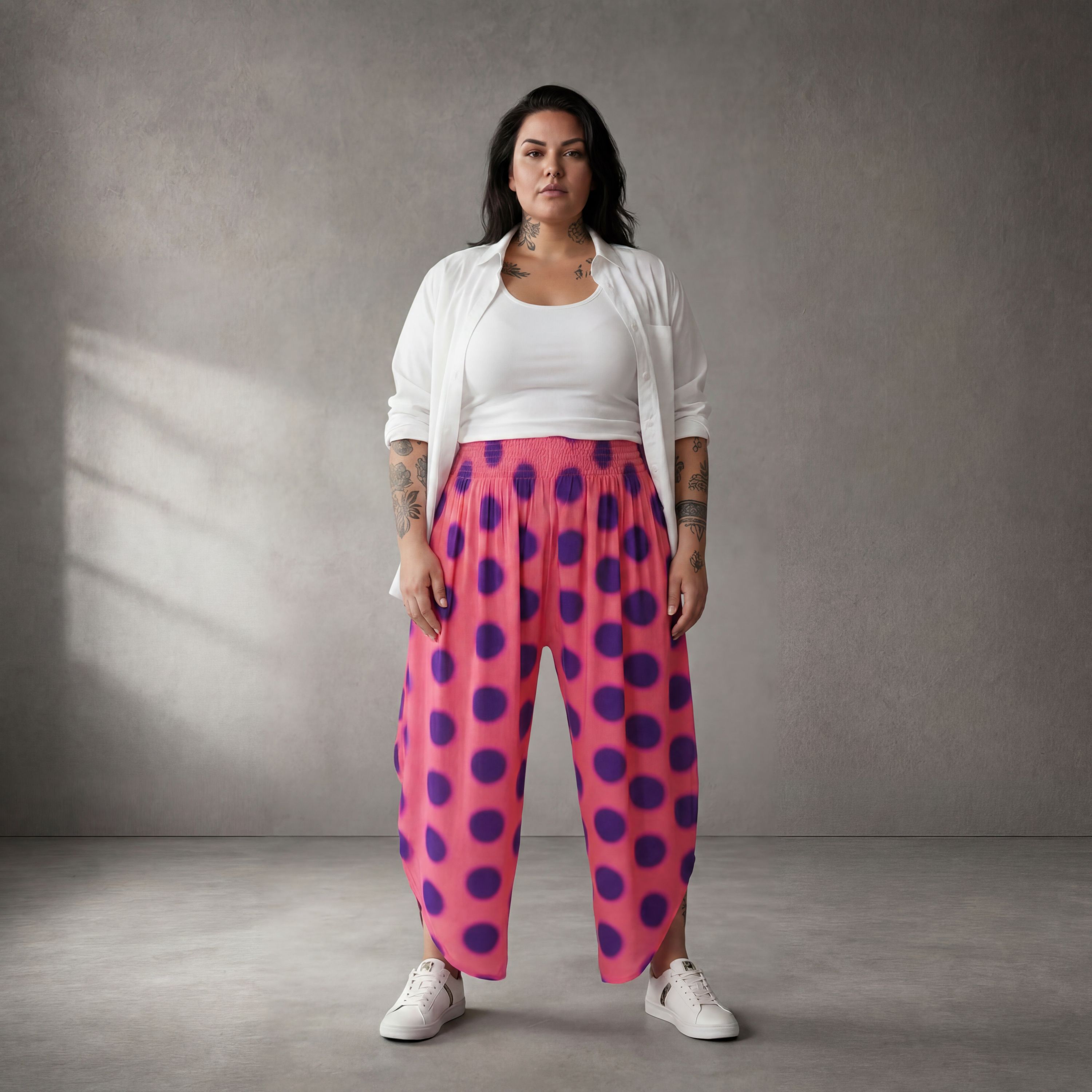Funky Diva Hose 26002, Fuchsia-Violett