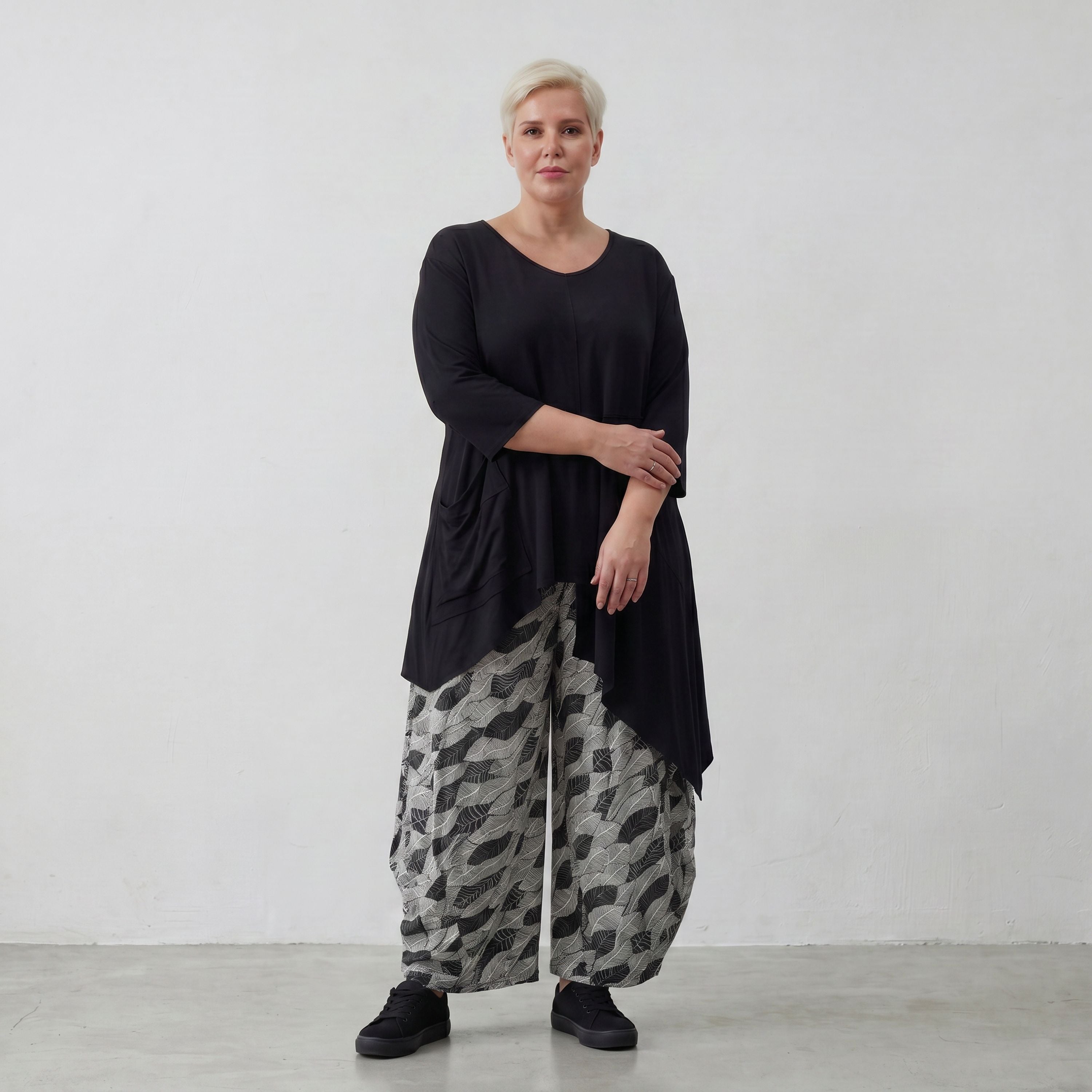 AKH Fashion Hose 8069 Isha, Schwarz/Weiß