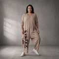 Funky Diva · Jumpsuit · ART.251719 · Abstrakt · Beige