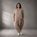 Funky Diva · Jumpsuit · ART.251719 · Abstrakt · Beige