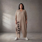 Funky Diva · Jumpsuit · ART.251719 · Abstrakt · Beige