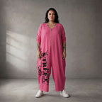 Funky Diva · Jumpsuit · ART.251719 · Abstrakt · Rosa