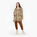 AKH Fashion Shirt 593 Sakia, Olive/Cognac/Weiß