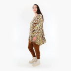 AKH Fashion Shirt 593 Sakia, Olive/Cognac/Weiß