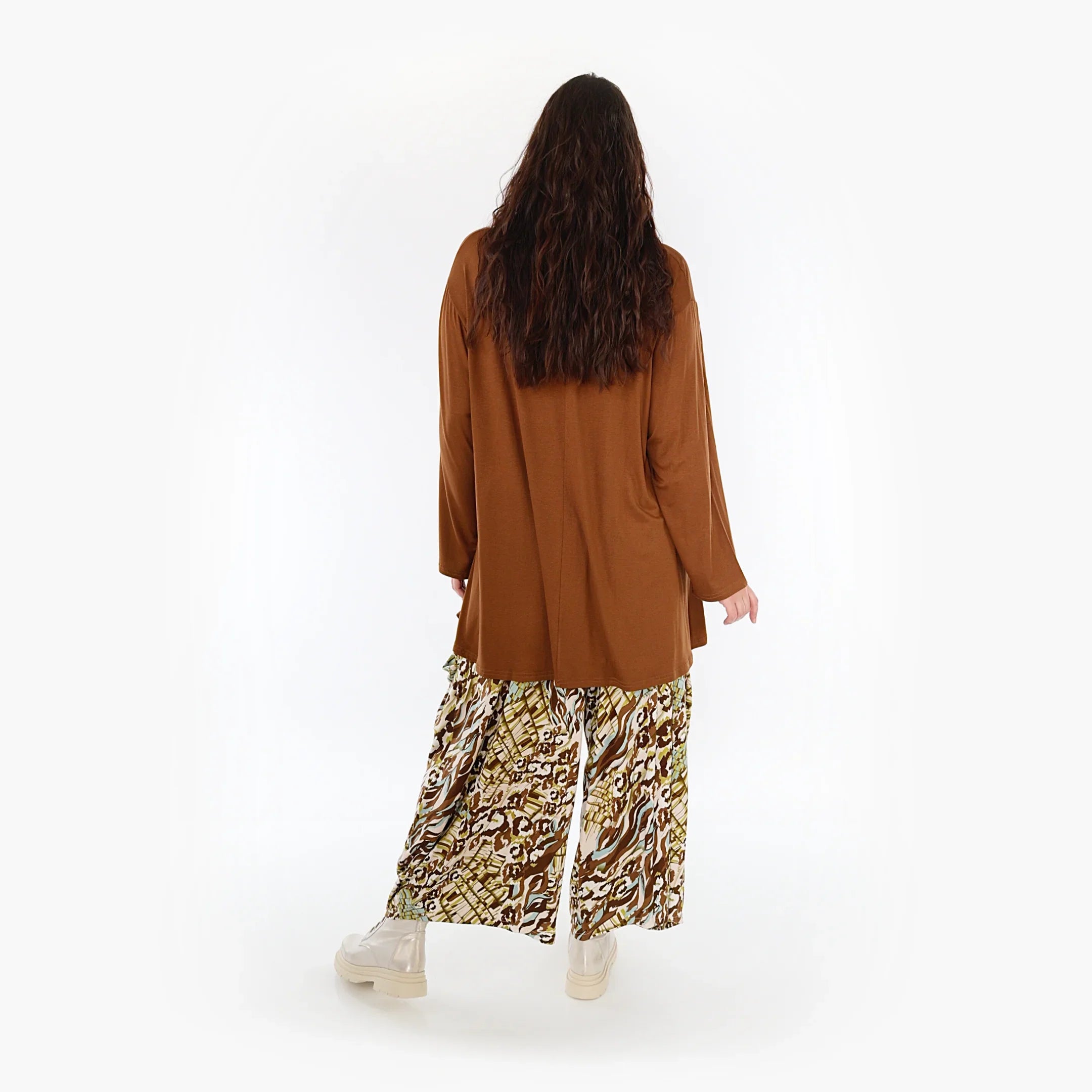 AKH Fashion Hose 8069 Sakia, Olive/Cognac/Weiß