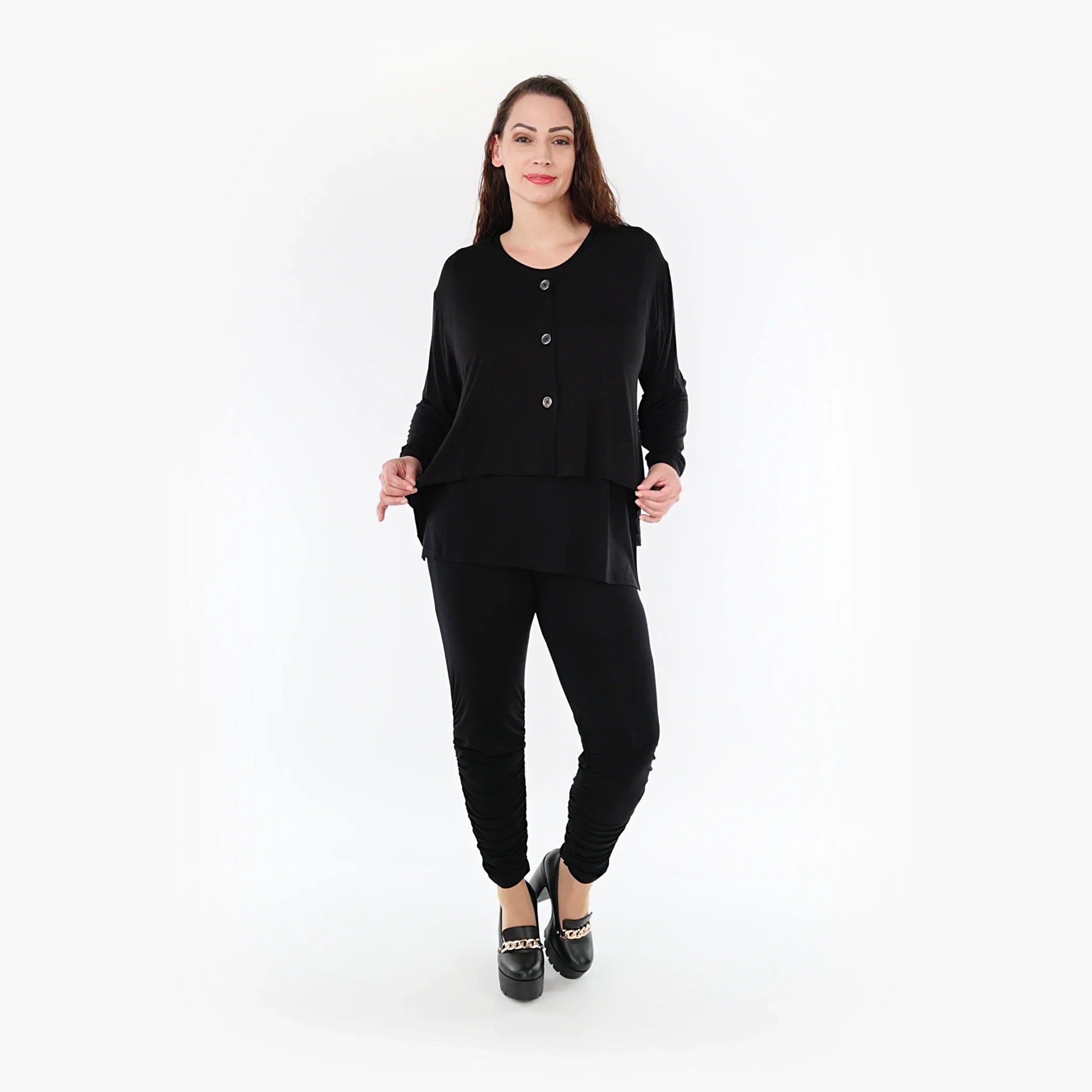 AKH Fashion Jacke 130 Bambus, Schwarz