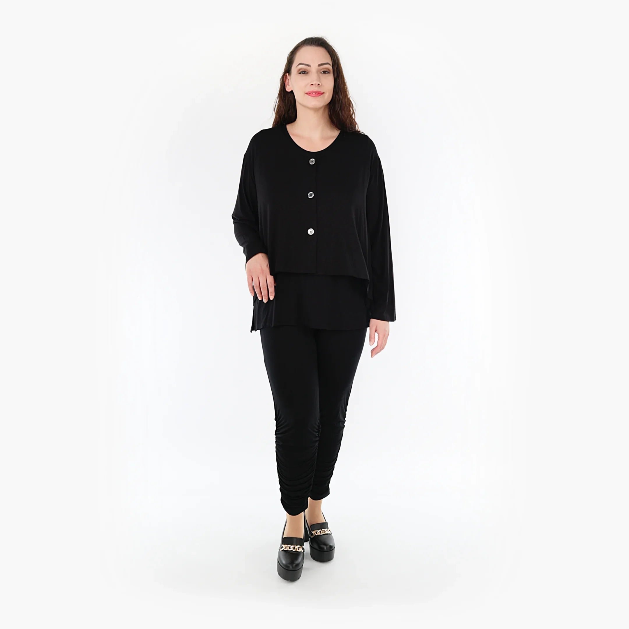 AKH Fashion Jacke 130 Bambus, Schwarz
