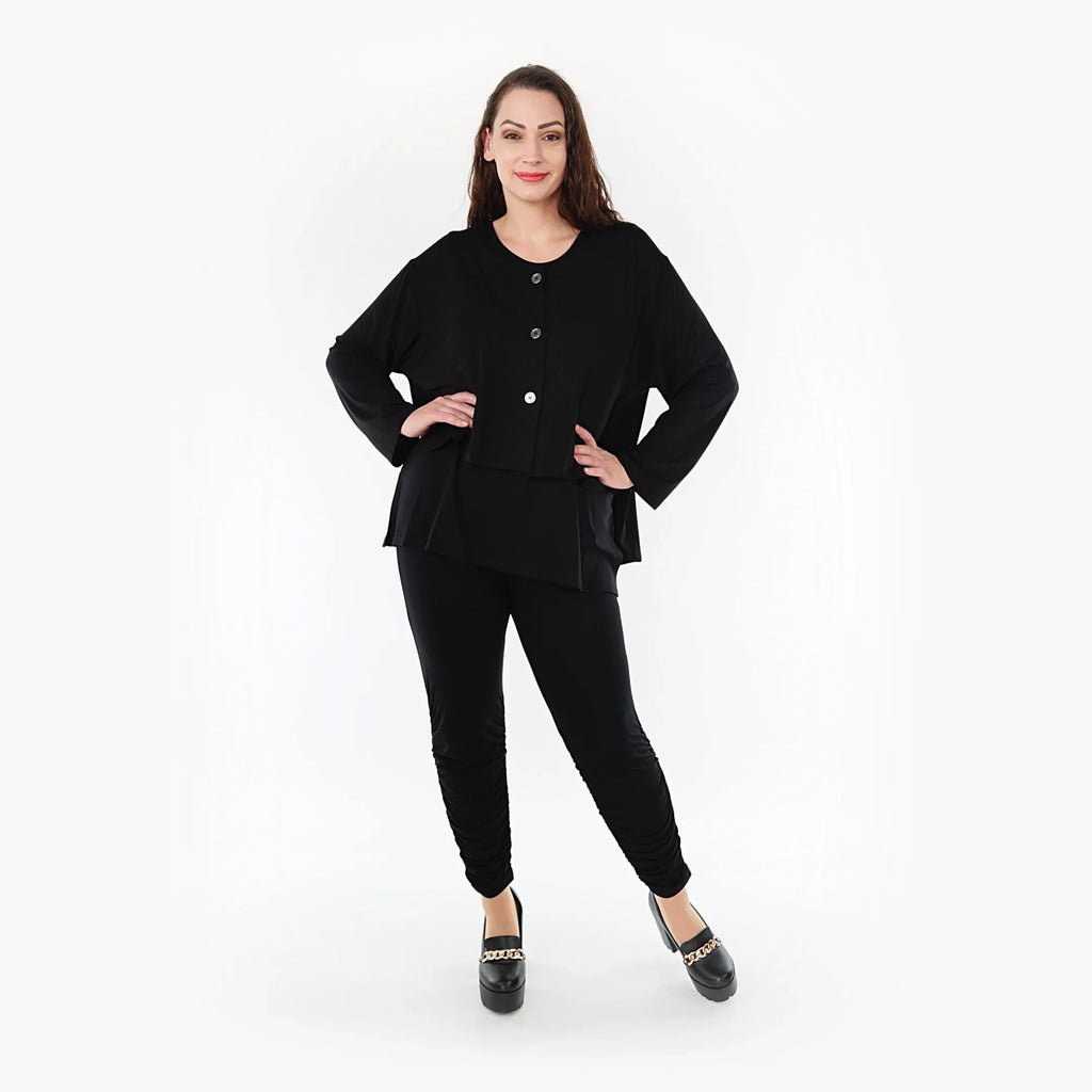 AKH Fashion Jacke 130 Bambus, Schwarz