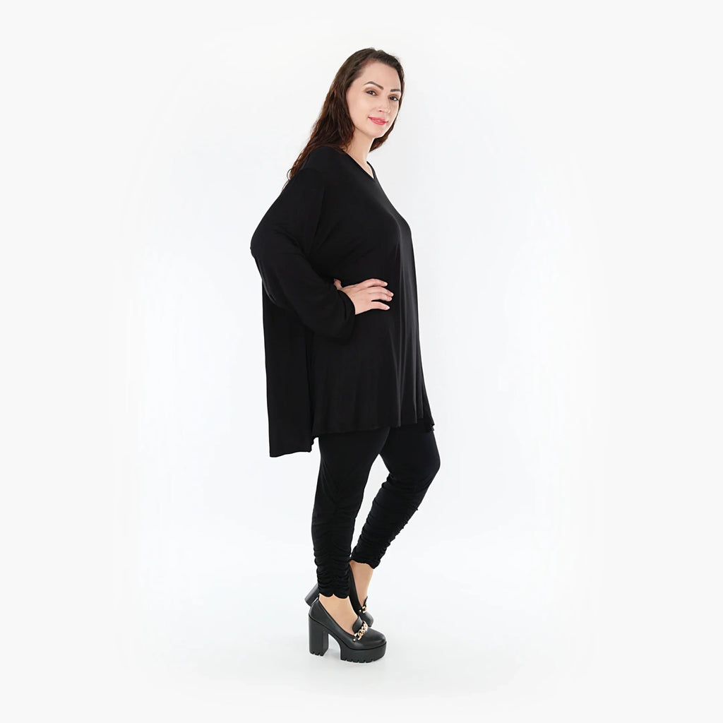 AKH Fashion Shirt 593 Bambus, Schwarz