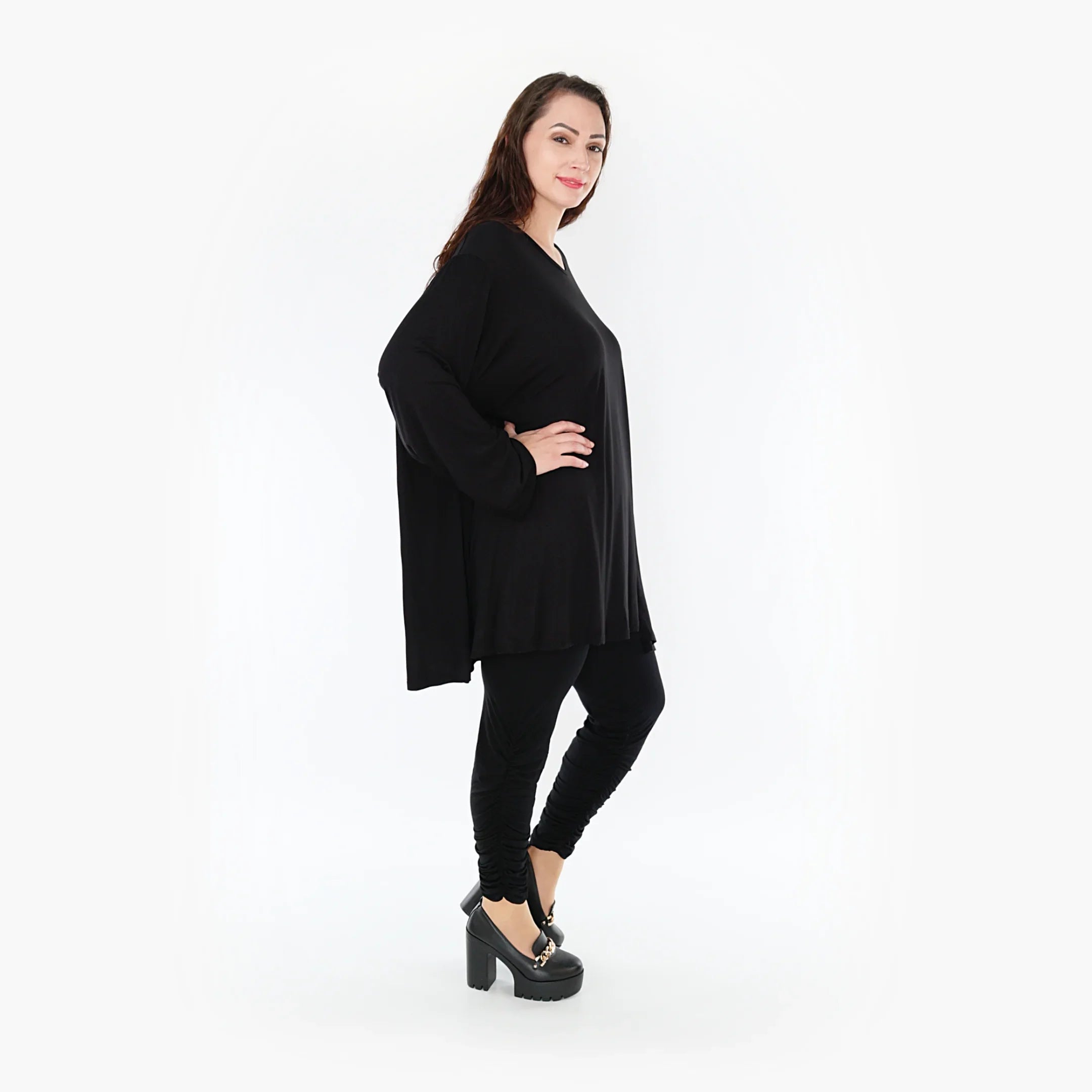 AKH Fashion Shirt 593 Bambus, Schwarz