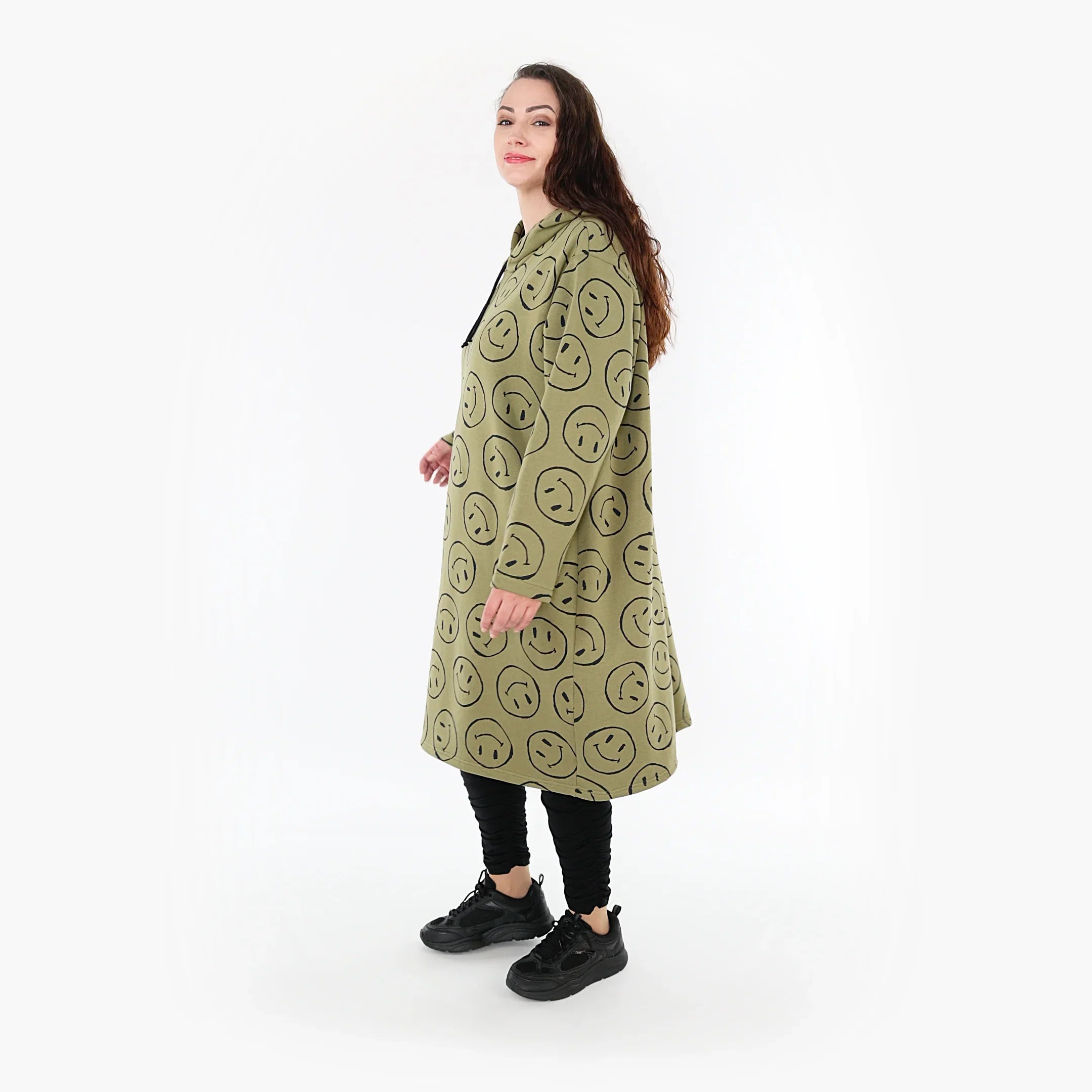 AKH Fashion Shirt 6989 Smily, Olive/Schwarz