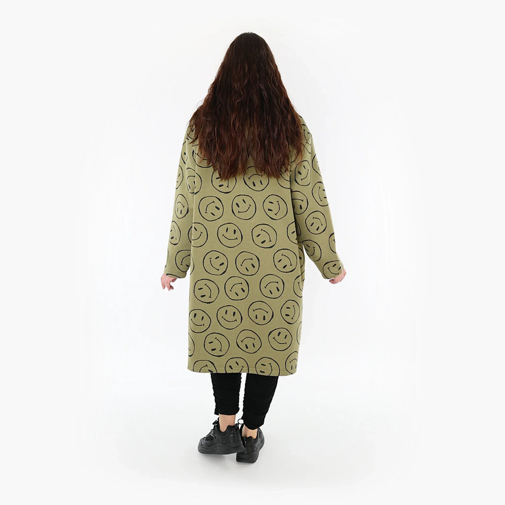 AKH Fashion Shirt 6989 Smily, Olive/Schwarz