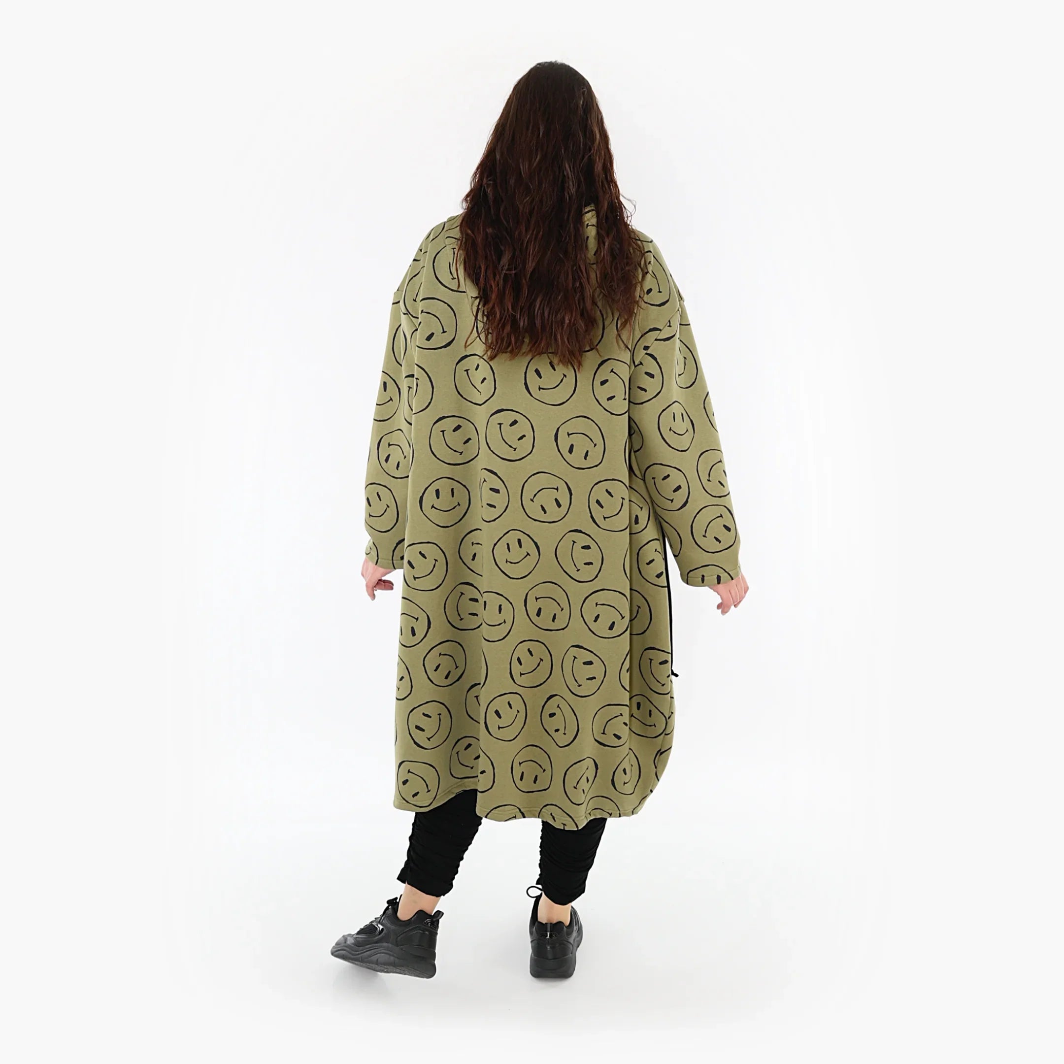AKH Fashion Mantel 6986 Smily, Olive/Schwarz