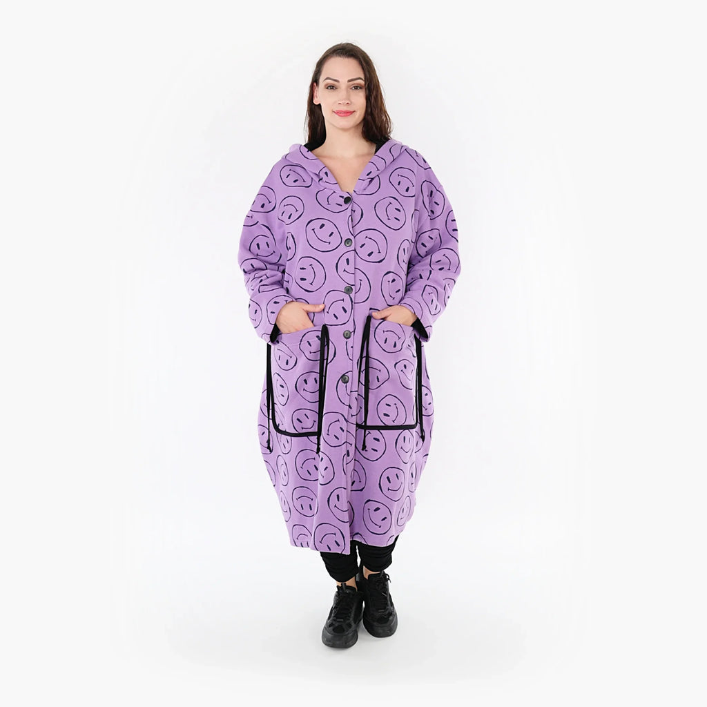 AKH 6986 Coat, Lilac-Black
