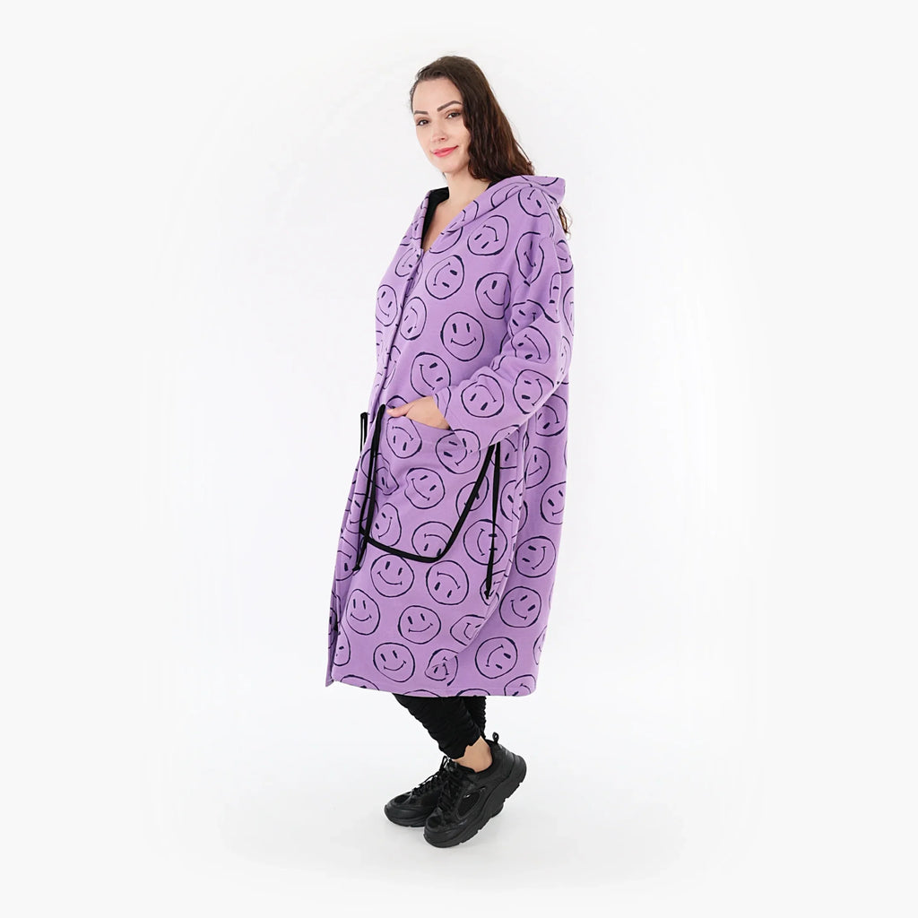 AKH 6986 Coat, Lilac-Black