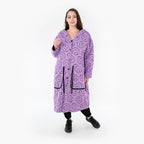 AKH 6986 Coat, Lilac-Black