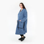 AKH Fashion Mantel 6986 Smily, Jeansblau/Schwarz