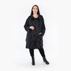 AKH Fashion Mantel 2276 Estelle, Schwarz/Blau/Weiß